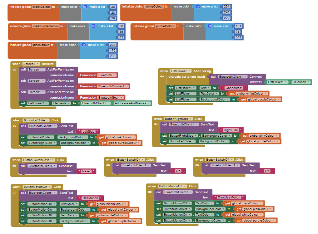 MIT App Inventor Code Blocks